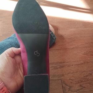 Burgundy Block Heels - Brand new- size 10